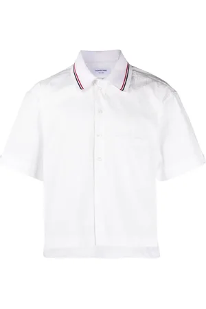 Thom Browne Camisa de tejido seersucker manga corta