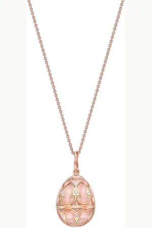 Faberge Collar Heritage Petite Egg en oro rosa de 18kt