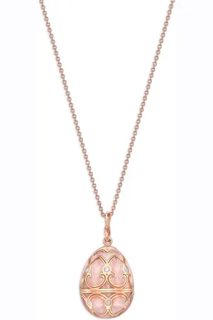 Faberge Collar Heritage Petite Egg en oro rosa de 18kt