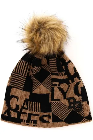 PEARLY GATES Gorro tejido con logo de intarsia con pompón