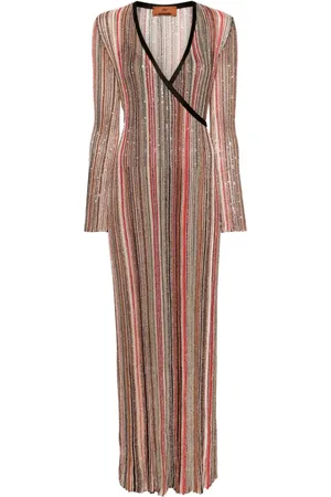 Missoni Vestido largo detalles de lentejuelas