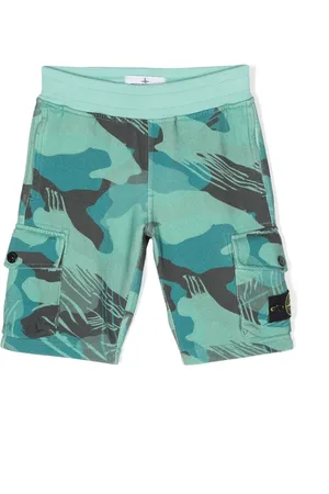 Stone Island Shorts con distintivo Compass