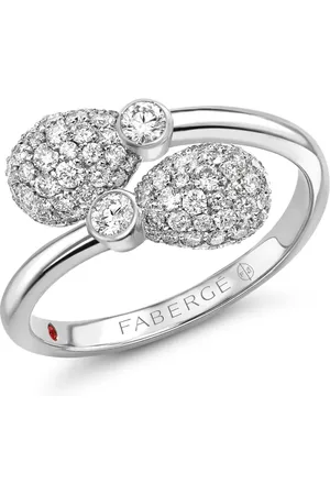 Faberge Anillo Emotion en oro blanco de 18kt con diamantes