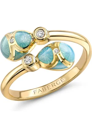 Faberge Anillo Heritage en 18kt con diamantes y esmaltado