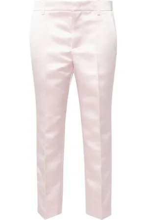 Serafini Pantalones capri de satén duquesa