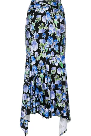 Serafini Falda midi con estampado floral