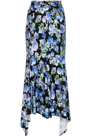 Serafini Falda midi con estampado floral
