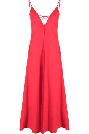 FORTE FORTE Vestido largo con diseño acampanado