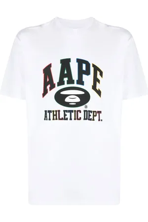 A Bathing Ape Playera con logo estampado