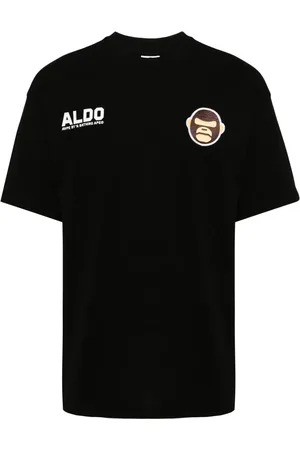 A Bathing Ape Playera con aplique del logo