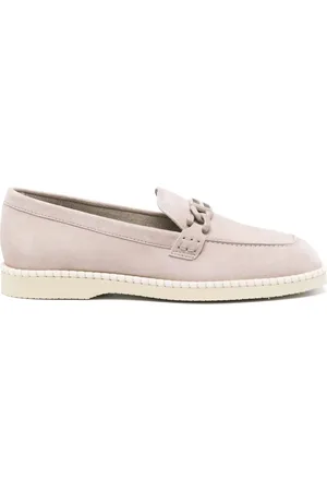Hogan Mocasines de gamuza con placa del logo
