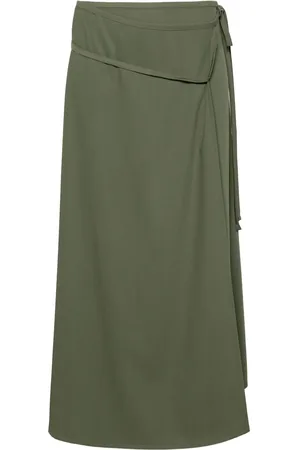 LEMAIRE Falda midi cruzada