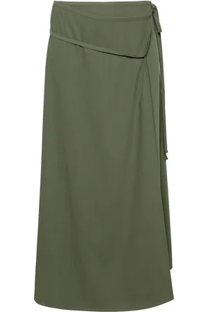 LEMAIRE Falda midi cruzada
