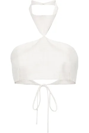 Serafini Top corto con cuello halter