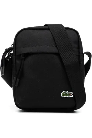 Lacoste Mochila tipo mensajero con aplique del logo