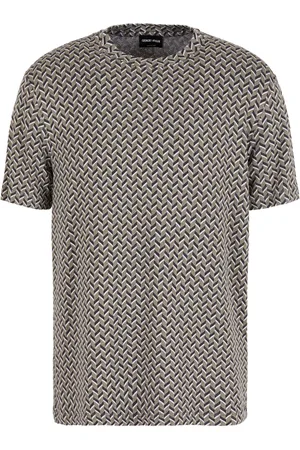 Giorgio Armani Playera con motivo chevron