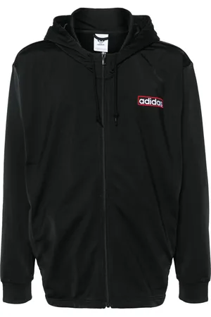 adidas Hoodie con logo bordado y cierre