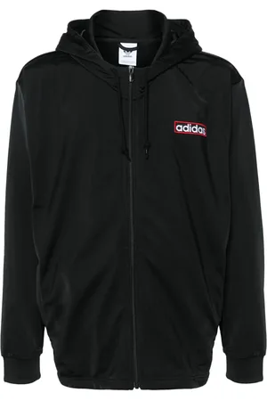 adidas Hoodie con logo bordado y cierre
