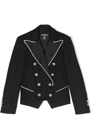 Balmain Blazer con detalles de strass