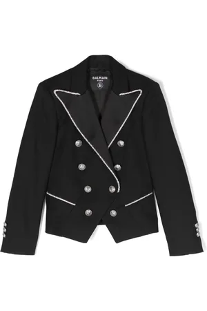 Balmain Blazer con detalles de strass
