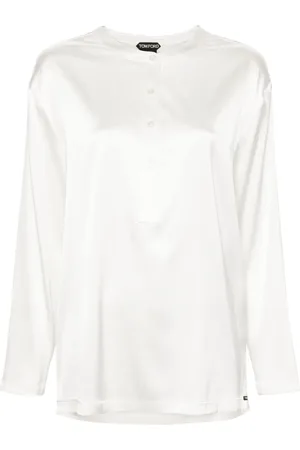 Tom Ford Blusa con cuello mao