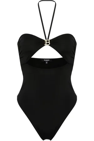 Balmain Traje de baño con cuello halter