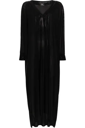 Balmain Vestido estilo caftán semitransparente
