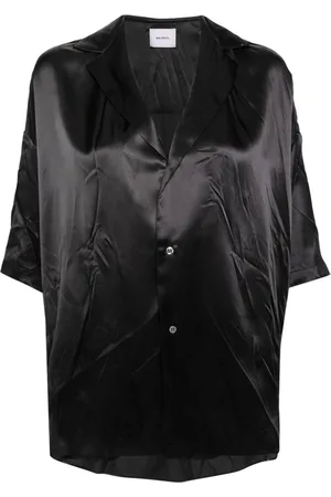 Halfboy Camisa de seda con estampado