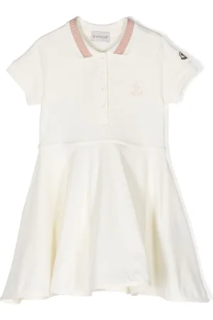 Moncler Vestido estilo playera tipo polo de piqué