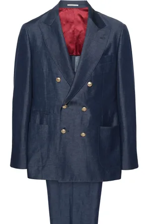 Brunello Cucinelli Traje con doble botonadura