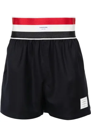 Thom Browne Shorts con rayas RWB
