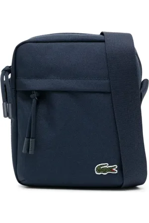 Lacoste Mochila tipo mensajero con aplique del logo
