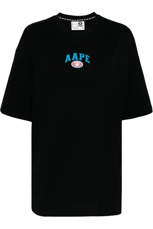 A Bathing Ape Playera con logo estampado