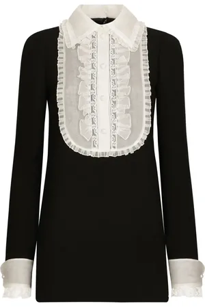 Dolce & Gabbana Vestido corto con cuello estilo babero