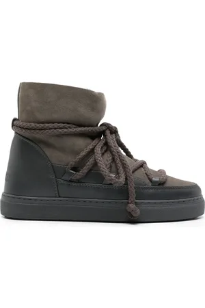 INUIKII Botines de gamuza con agujetas
