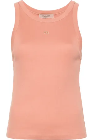 Twin-Set Top de canalé con aberturas