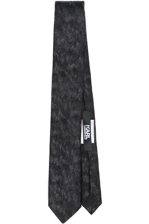 Karl Lagerfeld Corbata de seda con efecto lamé