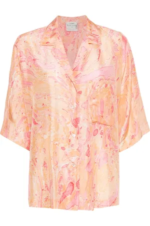 FORTE FORTE Camisa de seda con estampado abstracto