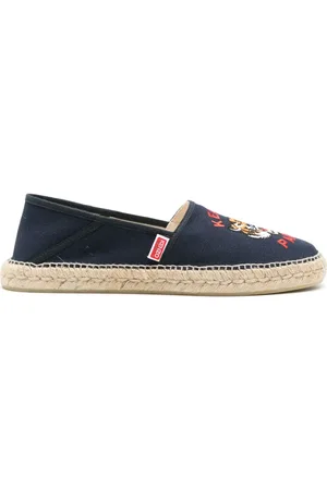 Kenzo Alpargatas con bordado Tigre Head
