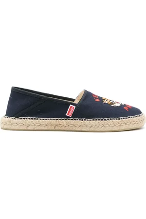 Kenzo Alpargatas con bordado Tigre Head