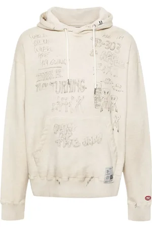 Maison Mihara Yasuhiro Hoodie con efecto envejecido