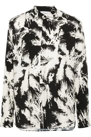LANEUS Camisa con estampado abstracto