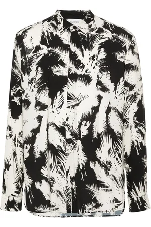 LANEUS Camisa con estampado abstracto