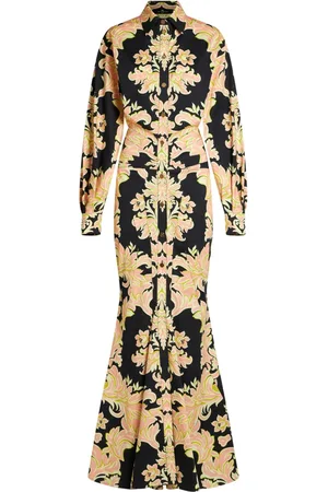 Etro Vestido de fiesta con estampado de cachemira