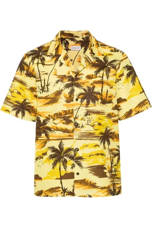 Moncler Camisa con palmeras estampadas