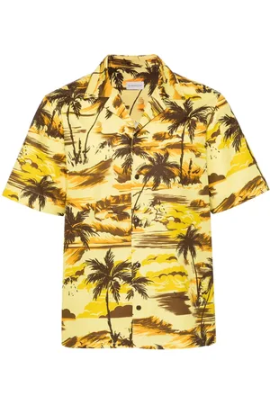 Moncler Camisa con palmeras estampadas