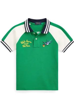 Ralph Lauren Playera tipo polo con logo bordado