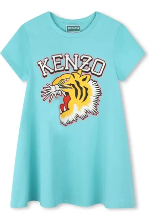 Kenzo Vestido con motivo Tiger Head
