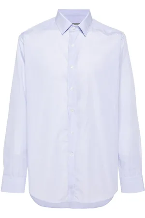 CANALI Camisa con estampado de cuadros windowpane