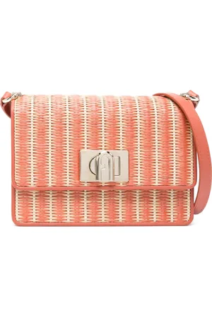 Furla Bolsa de hombro de rafia 1927